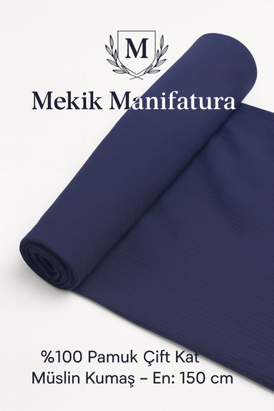 MEKİK MANİFATURA Țesătură de muselină 100% bumbac, cu strat dublu – Lățime 15...