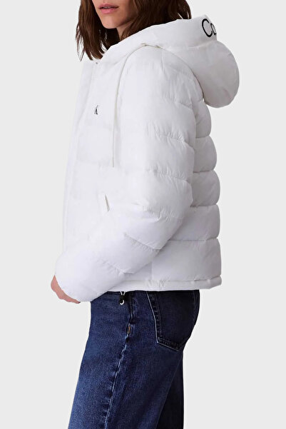 Calvin Klein Kapitoneli Logolu Regular Fit Kapüşonlu Şişme Mont LV047C521GHW6 MONT LV047C521G