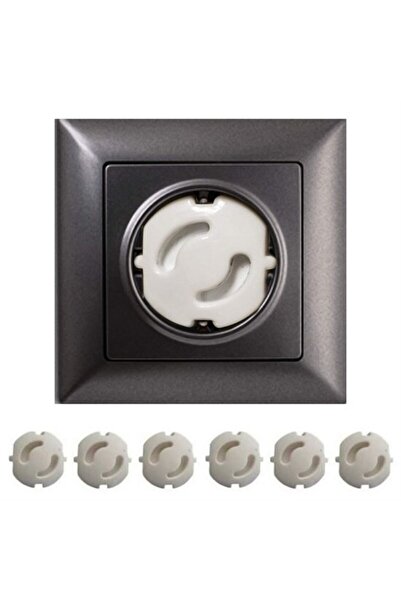 Go İthalat Baby Child Socket Protection Cover (6 Pieces) Child Safety, Socket Enclosure, Socket Cover (5273)
