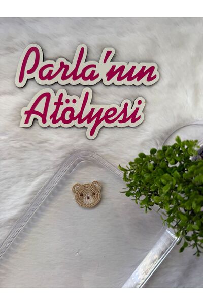 SOFT 0-3 ani, cu păr scăzut și fără păr, agrafă pentru copii, ursuleț maro