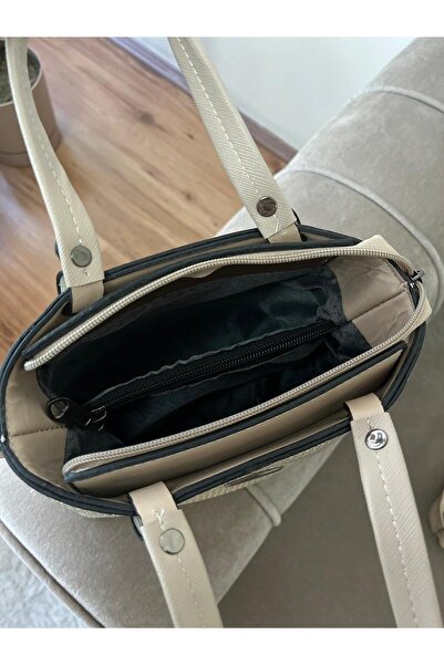 zemihra Geantă de umăr și de braț pentru femei, argintie, cu 3 compartimente, cu curea de umăr reglabilă