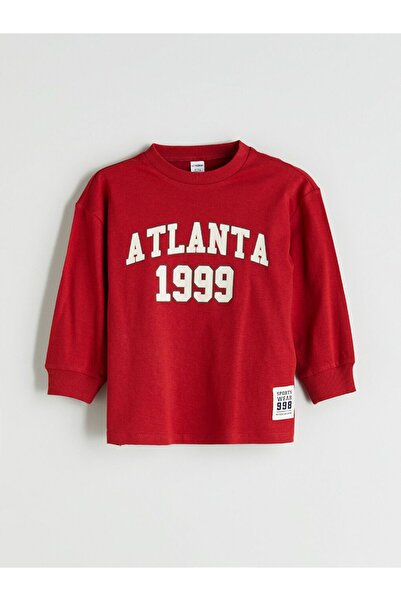 LC Waikiki Crew Neck Printed Long Sleeve Boys' T-Shirt