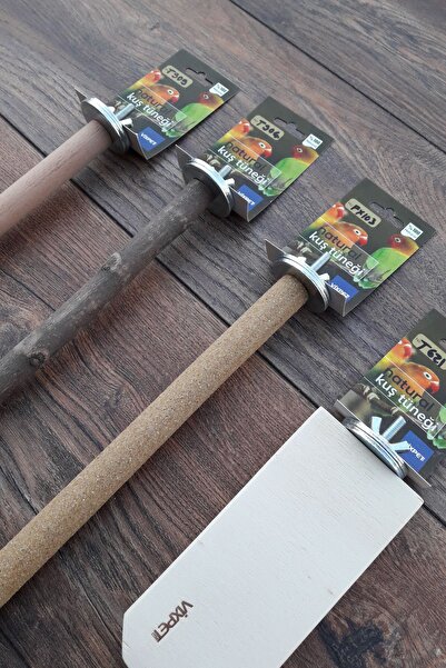 Vixpet Venty 4-Pack Natural and Sandy Parrot Perches |   Sultan, Monk, Muhabbet, Forpus, Lori, Konur, Paradise M608