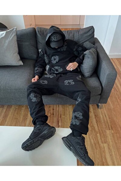 CLASSY.MODA Set sport pentru bărbați cu imprimare în relief cu 3 fire |   Sti...