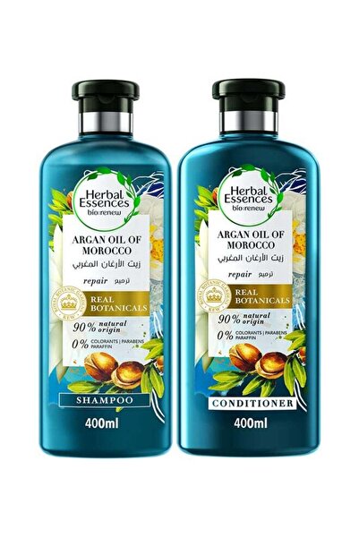 Herbal Essences Renew Natural Shampoo And Conditioner With Argan Oil Of Morocco For Hair Repair 400m