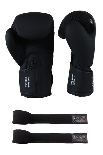 Dragondo Gorilla Kick Boxing Gloves Boxing Gloves Muay Thai Boxing Gloves and 3.5 Mt Bandage Set of 2