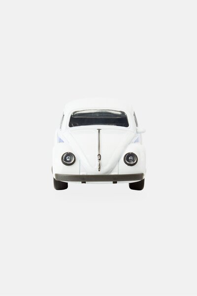 Jada 1959 Volkswagen Beetle Die-Cast Car With Mini Gloves, White