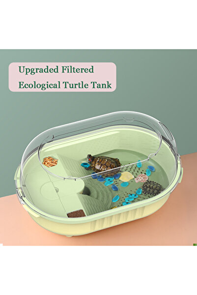 SunSun Turtle Aquarium FG-A6 – Habitat with Waterfall Filter and Drying Platform | 13–27L