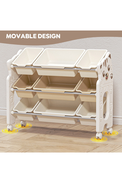 Sheinhome Mobile cat storage rack, 360° can brake swivel wheels