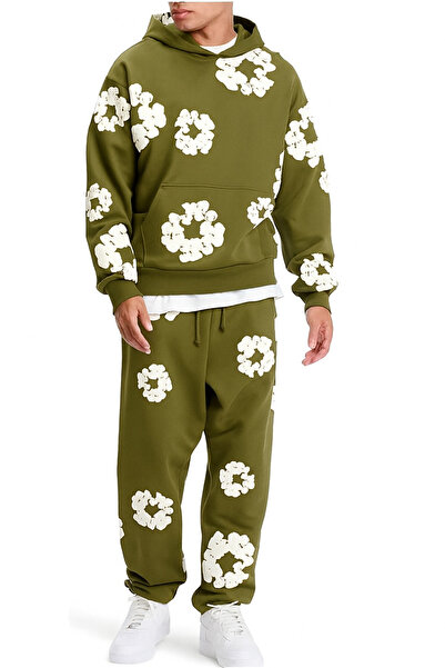 CLASSY.MODA Ανδρικό κοστούμι με ανάγλυφο στάμπα με 3 κλωστές |   Άνετο, μοντέρνο και κομψό αθλητικό στυλ για καθημερινή χρήση