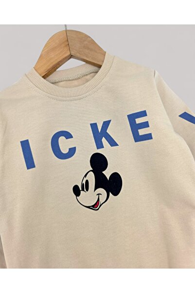 Egelite Set de trening pentru băieți cu imprimeu Mickey, 100% bumbac, 2-3-4-5-6 ani, set pentru creșă