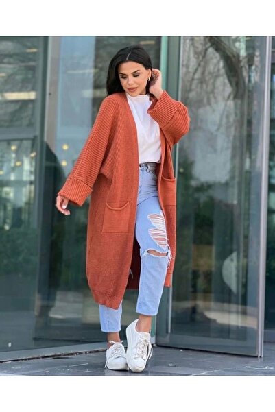 Işıltı kidss Batwing Sleeve Long Knit Cardigan Cream
