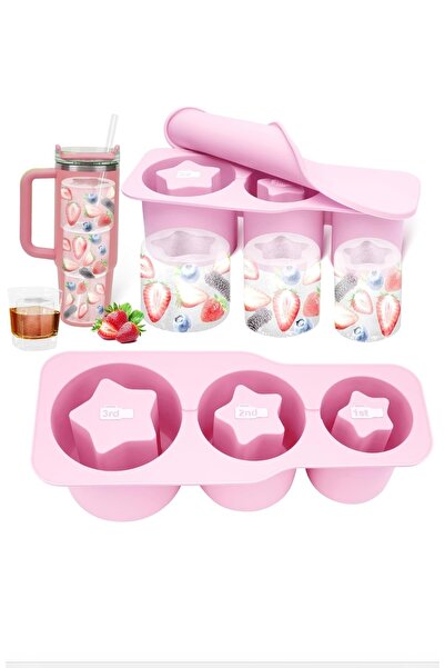 Yenigeldi Stanly Quencher Uyumlu Yıldız Şekilli 3 Bölmeli Silikon Silindir Bu...