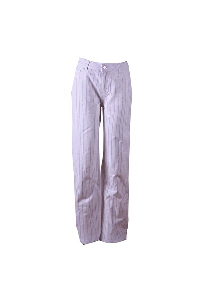 trender Λευκό γυναικείο τζιν παντελόνι 7612