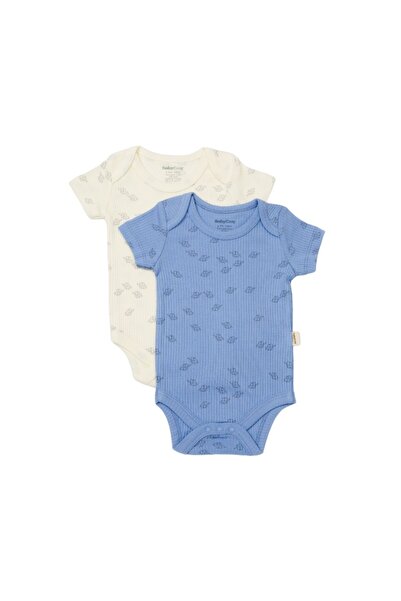 JollyMag Set 2 body-uri Printed, BabyCosy, 50% modal+50% bumbac, Ecru/Lavanda...