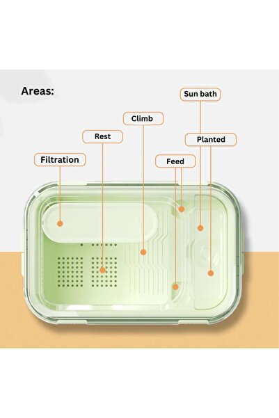 SunSun FG-U6 for turtles–66 cm, with integrated filtration, dry/wet separation, transparent design