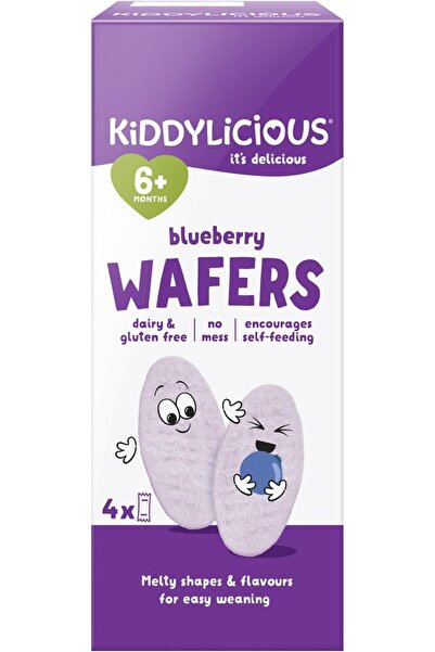 Kiddylicious رقائق التوت الأزرق، خالية من الغلوتين ومنتجات الألبان، مناسبة لل...