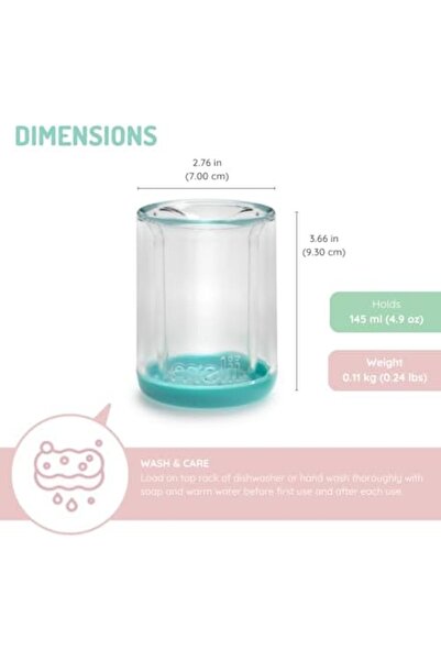 Melii Double Walled Cup for Kids - BPA Free, Fun Optical Illusion Design, Safe for Water, Milk, Smoo