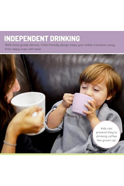 Melii Silicone Mug for Kids 6.8 oz - Pretend Play, Durable, BPA Free, Food Grade Silicone Cup for Ho