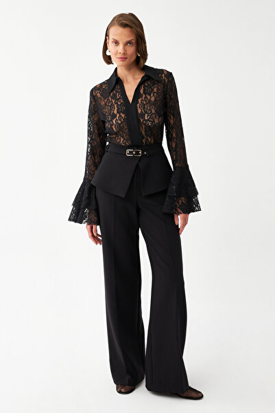 NAGRADA Kuşak Detaylı Palazzo Pantolon