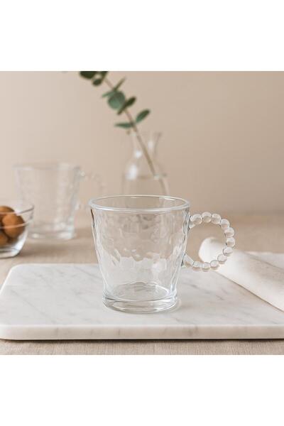 NZR İnci kulplu zarif çay bardağı