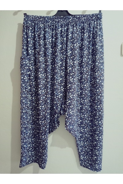 hoaryage Трикотажна тканина з квітковим візерунком, шаровари з кишенями, 100% бавовна