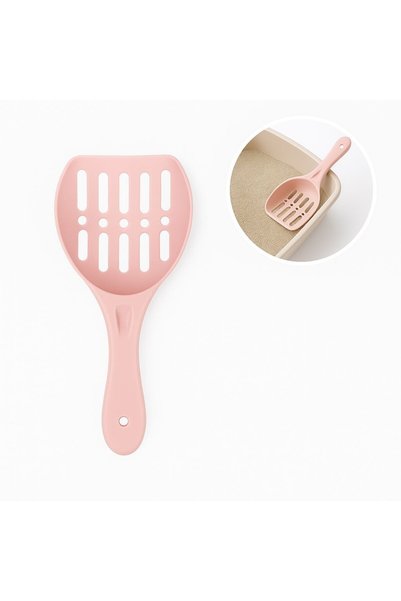 OEM Lopățică practică din plastic pentru așternut pentru pisici, roz