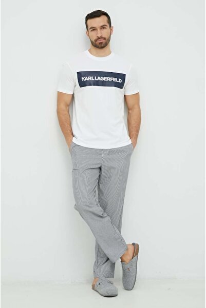 Karl Lagerfeld Pijamale cu logo din bumbac - Karl Lagerfeld, M
