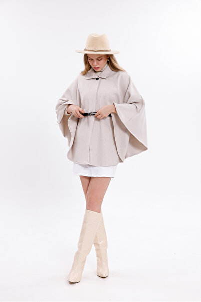 Moda Palmiss Women's Belted Stitched Poncho
