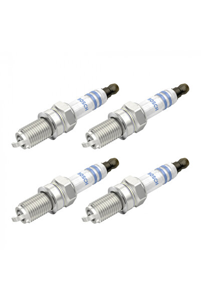 Bosch Set 4 bujii pentru Abarth 500, 595, Alfa Romeo Giulietta, Mito, Fiat 500, Bravo, Doblo,