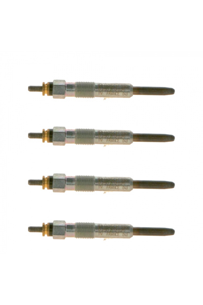 Bosch Set de 4 bujii incandescente pentru Honda Accord VI, Civic VI, Land Rover Freelander, MG ZS, Renault Espac