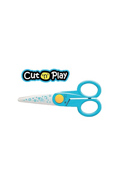 Kangaro Kid Plastic Scissor KD50Y Assorted – Safe 5 Inch School Craft Scissors for Kids