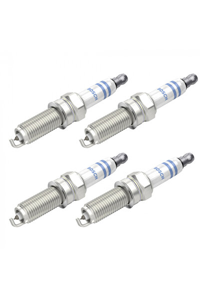 Bosch Set de 4 bujii pentru Mercedes-Benz Clasa C, CLK, CLS, Clasa E, Clasa GLK, Clasa M, Clasa R