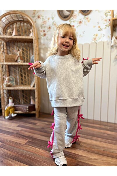 YARENKİDS Girls' Esortman Suit with Bow Detail, Ages 3-10