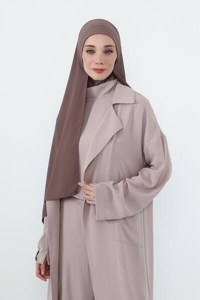 Aisha's Design Neck Covering Combed Cotton Inner Boned Crepe Shawl, Ps-55