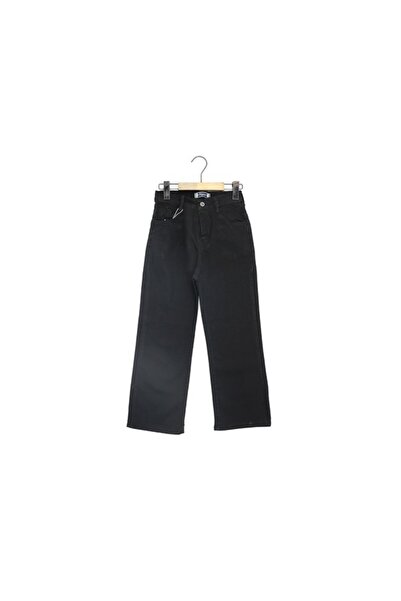 Atabay Kids Atabay 320-09-25 Girls' Denim Pants Wide Fit Adjustable High Waist Wide Leg 13/16 Years Old