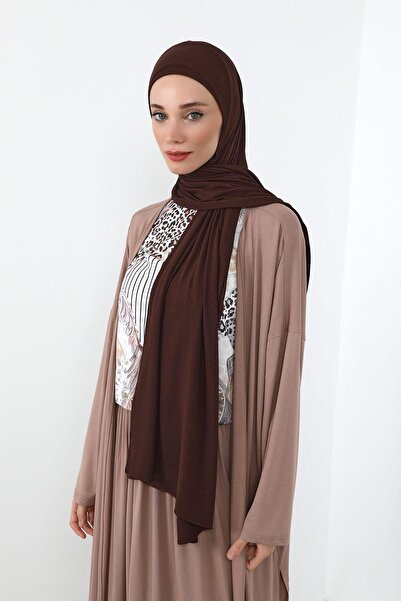 Aisha's Design Πρακτικό χτενισμένο σάλι που καλύπτει τον λαιμό Ninja Boneli, PS-59, καφέ