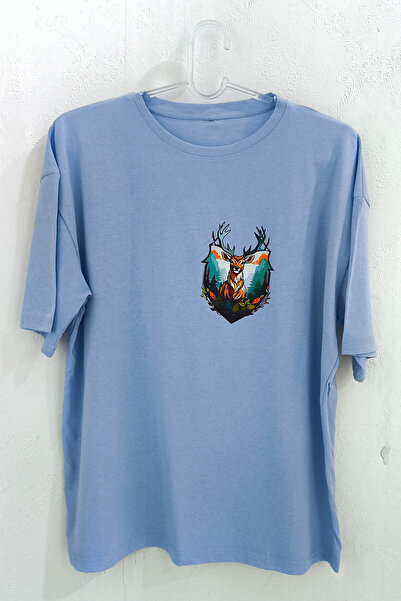 UMAYla Geyik Baskılı Tişört