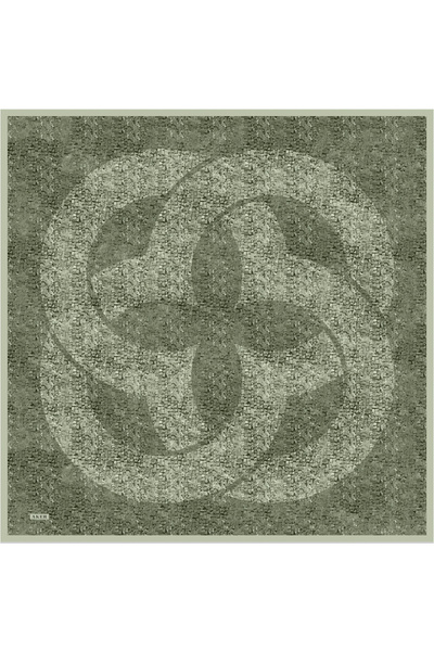 Aker Eșarfă din satin creponat de mătase