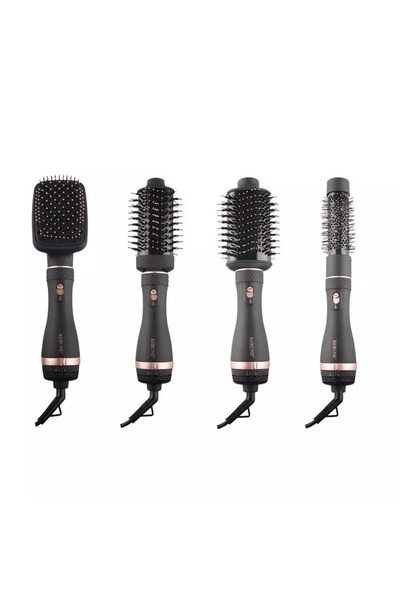 rebune مجفف شعر 4 في 1، 1200 واط، أسود