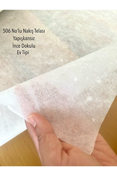 seyranat 5 Metre 506 No’lu Beyaz Yırtılabilen Yapışkansız Eni 70 cm Nakış Tel...