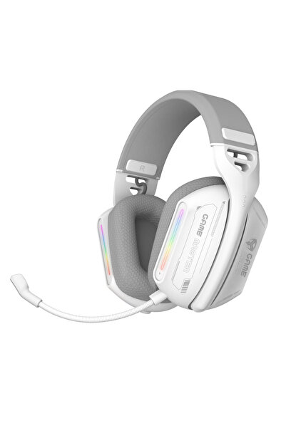 Game Master Gaming headset, Wireless with Mic, Multi use, White