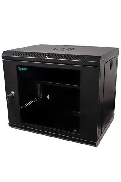 Spacer Cabinet 19″ 9U 500x400mm, Wall Mount, Flatpack, Black