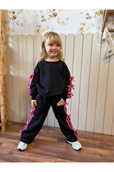 YARENKİDS Girls' Esortman Suit with Bow Detail, Ages 3-10