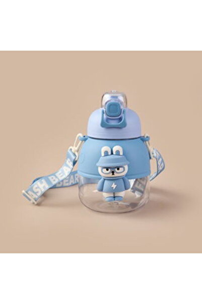 MATMEL Polycarbonate Figured Flask - Blue - 1.1 Lt