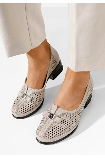 B T Shoes Pantofi cu toc mediu Adaina V2 bej