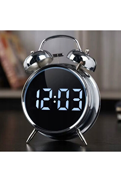 zola Retro digital alarm clock, time, date and temperature, voice control, night mode, 16x10x5 cm