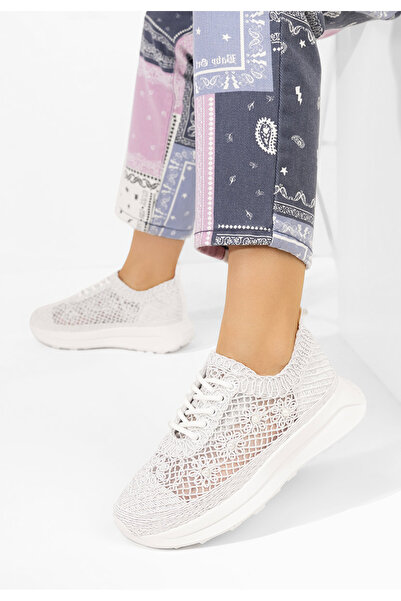 B T Shoes Bílé dámské tenisky Lavinya