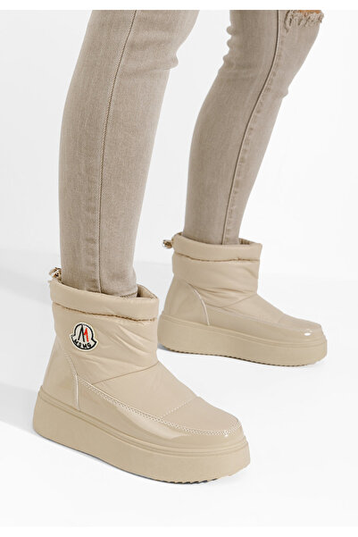 B T Shoes Women's Lisivia beige ankle boots