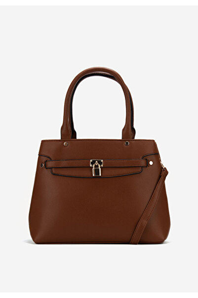 B T Shoes Hnědé rukojeť kabelky Farena